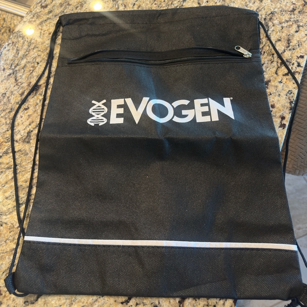 Black Drawstring Evogen Bag